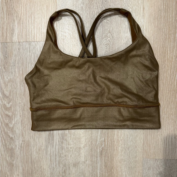 lululemon athletica Other - Lululemon Energy Bra Long Line Copper Shine Size 8